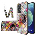 Checkered Pattern OnePlus Nord 2T Hybrid Case - Colorful Mandala