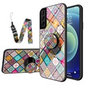 Pevný vzorec Samsung Galaxy S21 5G Hybridní pouzdro - barevné mandaly