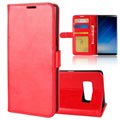 Samsung Galaxy Note8 Classic peněženka - červená