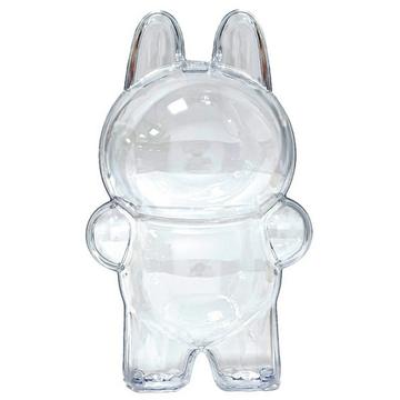 Clear Protective Display Case for Labubu Plush - 17x10cm