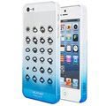 IPhone 4 / 4S kód počasí Hard pouzdro - modrá / průhledná