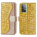 Série Croco Bling Samsung Galaxy A52 5G, Case Galaxy A52S Case - Gold