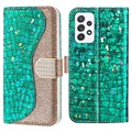 Série Croco Bling Samsung Galaxy A53 5G Case - zelená