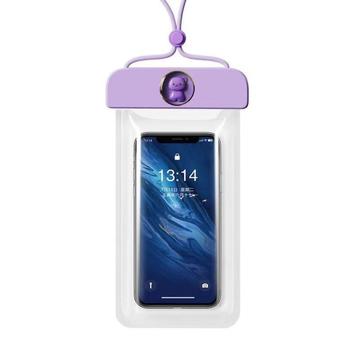 Cute Bear Smartphone Waterproof Case - 7.2" - Light Purple