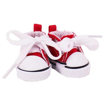 Cute Mini Lace-Up Sneakers for Labubu 17cm - Red