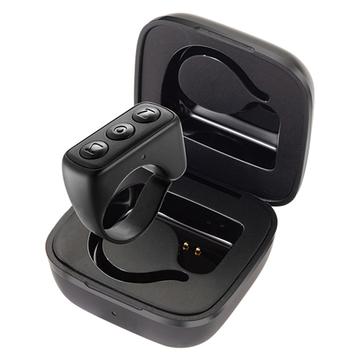 D01 Pro Bluetooth Fingertip Video Controller Tiktok Krátké video stránky Flipping Device Music Media Smart Clicker - černý