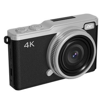 D72 Portable Digital Camera 4K with 16X Zoom, 32GB Memory Card - Black