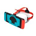 DEVASO VR Headset pro herní konzoli Nintendo Switch Brýle VR s plastovou čelenkou s odvodem tepla - bílé / modré