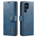 DG.Ming Samsung Galaxy S23 Ultra 5G Onchentovable Peněženka Kožená pouzdro - Modrý