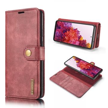 Samsung Galaxy S20 FE DG.Ming Onchentovable Peněženka Kožená pouzdro - Červené víno