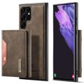 DG.MING M2 Samsung Galaxy S23 Ultra 5G Hybridní pouzdro s peněženkami - Káva