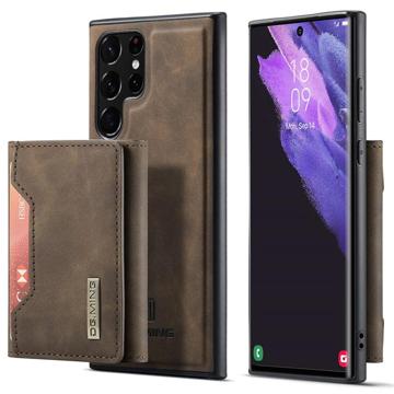 DG.MING M2 Samsung Galaxy S23 Ultra 5G Hybridní pouzdro s peněženkami - Káva