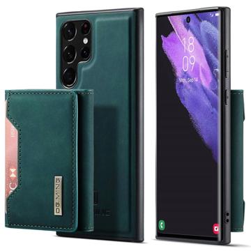 DG.MING M2 Samsung Galaxy S23 Ultra 5G Hybridní pouzdro s peněženkami - Zelená