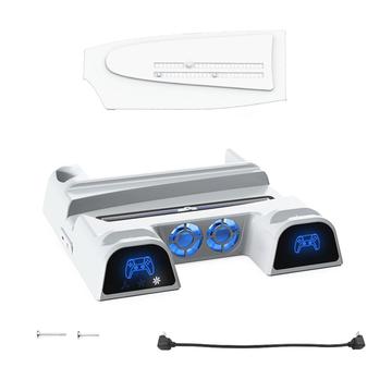 DOBE TP5-3532D Cooling Stand & Dual Controller Charging Station for Sony PlayStation 5 Slim/5 Pro