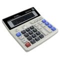 DS-200ML Desktop Calculator - Solar & Battery Powered - White