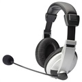Digitus DA -12201 Stereo Multimedia Headset - Silver / Black