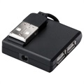 Digitus DA -70217 4 -port USB Hub - 480 Mbps, Win/Mac - Black