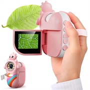 Dinosaur Handheld Microscope for Kids - Pink