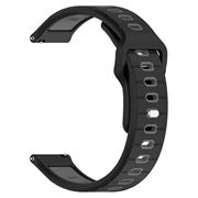 Garmin Vivoactive 6 Dual-Color Silicone Sports Strap - Black / Grey