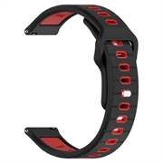 Garmin Vivoactive 6 Dual-Color Silicone Sports Strap - Black / Red