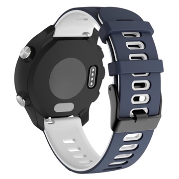 Dual Color Garmin Vivoactive 4 Silicone Sports popruh - modrá / bílá