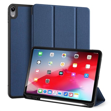 Domácí iPad Air 2020/2022 Hlavního vůdce Tri -Fold Folio - Blue