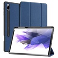 Dux Ducis Domo Samsung Galaxy Tab S7+ Tri -Fold Folio pouzdro - modrá