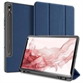 Samsung Galaxy Tab S9 Dux Ducis Domo Tri-Fold Pouzdro Smart Folio - Modrý