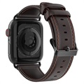Dux Ducis Apple Watch Series 9/8/SE (2022)/7/SE/6/5/4/3/2/1 kožený popruh - 41 mm/40 mm/38 mm - Káva