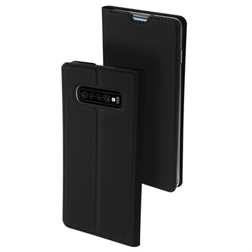 Dux Ducis Skin Pro Samsung Galaxy S10+ Flip Case (Otevřená krabice - Hromadné vyhovující) - černá
