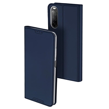 Dux Ducis Skin Pro Sony Xperia 10 V Flip pouzdro - Modrý