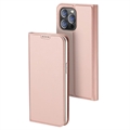 iPhone 15 Pro Max Dux Ducis Skin Pro Flip Pouzdro - Růžový