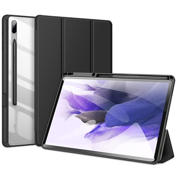 Dux Ducis Toby Samsung Galaxy Tab S7+/S7 Fe Tri -Fold Smart Folio Case - Black