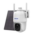 ESCAM G24 H.265 3MP Full HD AI Identifikujte kameru se solárním panelem PIR Alarm WiFi kamera Vestavěná baterie