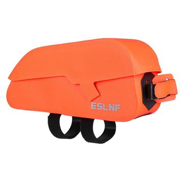 ESLNF 07CF0012 Water-Resistant Top-Tube Bike Bag with Magnetic Closure - Orange