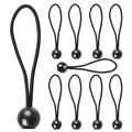 Elastic Tent Cords with Plastic Ball - 10 Pcs