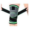 Elastic Unisex Fitness Knee Pad Protector - XL - zelená