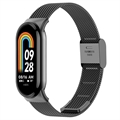 Elegantní Síťovaný Řemínek Xiaomi Smart Band 8 z Nerezové Oceli – Černá