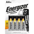 Energizer Alkaline Power LR6/AA Alkaline Batteries - 4 Pcs.
