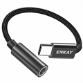 Enkay ENK-AT111 USB-C / 3.5mm AUX Adaptér - Černý