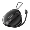 Essager Fast Charging Power Bank with 70cm Retractable Cable & Carabiner - 10000mAh