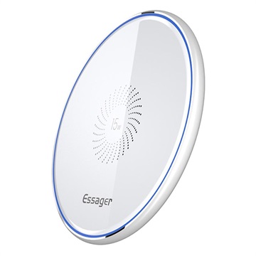 Essager Mirror Series Fast Qi Wireless nabíjecí podložka - 15W - bílá