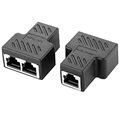 Rozbočovač Ethernet RJ45 1x2 - Černá