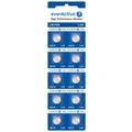 EverActive AG10 LR1130/LR54 Alkaline Button Cell Batteries - 10 Pcs.