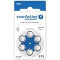EverActive Ultrasonic 675/PR44 Hearing Aid Batteries - 6 Pcs.