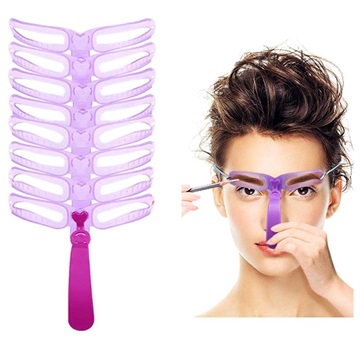 Sada pro tvarování obočí s 8 opakovaně použitelnými šablony obočí