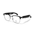 F20 Smart AI Glasses with Translation, Bluetooth Music/Calls - Anti-Blue Light Protection - Silver / Black
