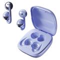 F22 Ear Clip OWS Wireless Headphones with ENC Noise-Reduction and Bluetooth 6.0 - Purple