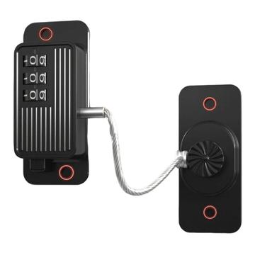 FQ10 No-Drill Child Safety Lock with Password and Key – Black