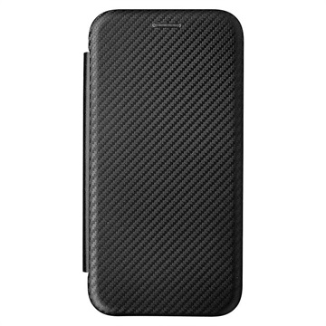 Motorola Moto G71 5G Flip pouzdro - uhlíkové vlákno - černá